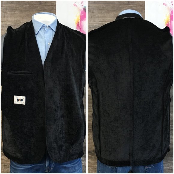 Joseph Abboud Mens Blazer Sport Coat‎ Two Button Casual Jacket 42R Velvet Suits - Picture 7 of 13